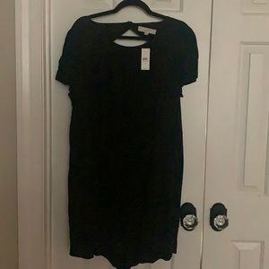 Loft black romper NWT
